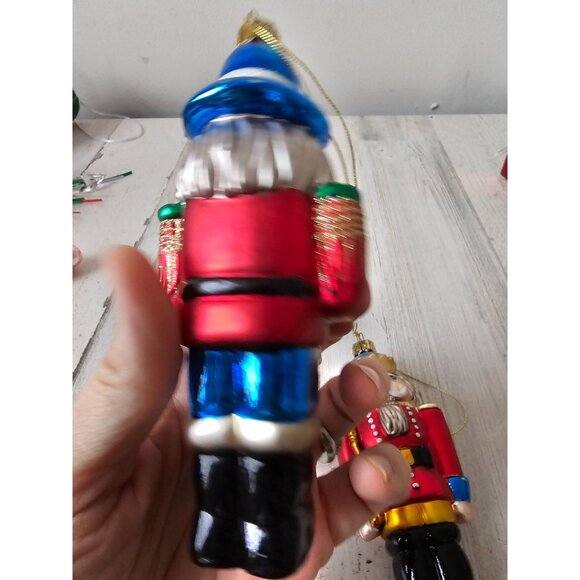 Lao-mai Glass nutcracker ornament set soldier Xmas tree - Picture 5 of 14